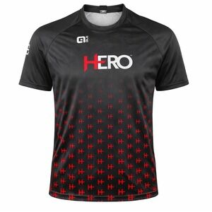 Ale Cycling Hero Jersey Mens Black Red Made in Italy Technical Mesh Shirt XL